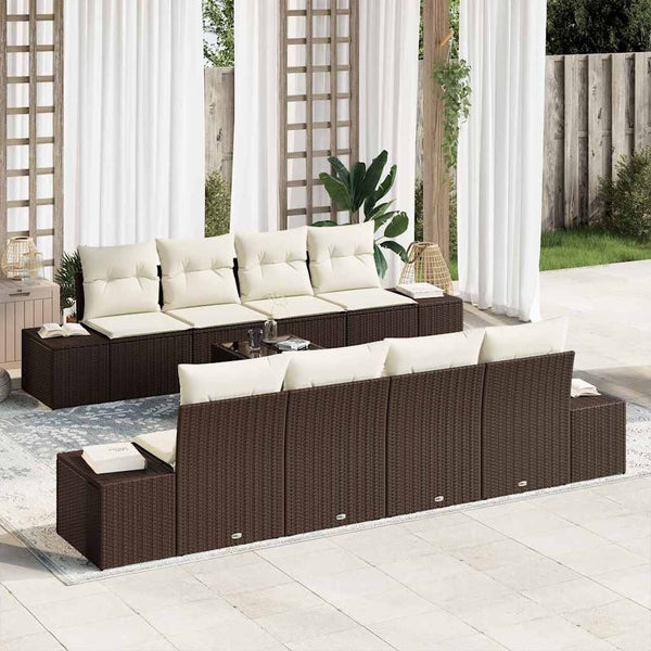 Tuin Sofa Set Met Kussen 7 Pcs 55 X 55 X 37 Cm