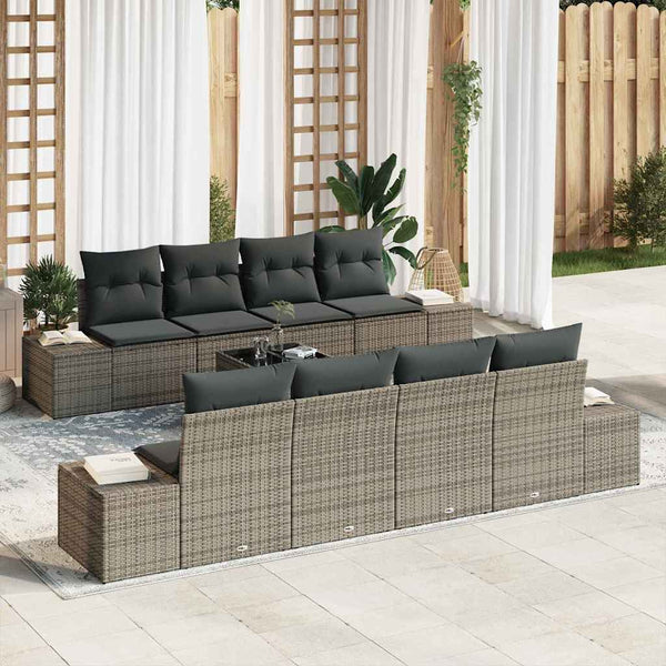 Tuin Sofa Set Met Kussen 7 Pcs 55 X 55 X 37 Cm