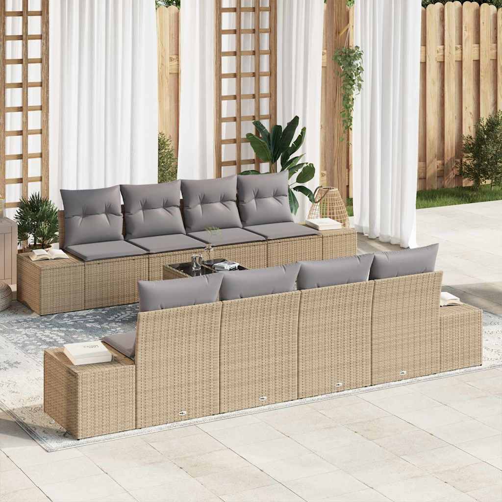 Tuin Sofa Set Met Kussen 7 Pcs 55 X 55 X 37 Cm