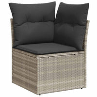 Tuin Sofa Set Met Kussen 6 Pcs Lichtgrijs Poly Riet