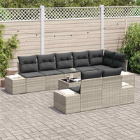Tuin Sofa Set Met Kussen 9 Pcs Poly Riet