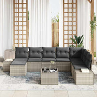 Tuin Sofa Set Met Kussen 9 Pcs 319 X 209 X 85 Cm Poly Riet