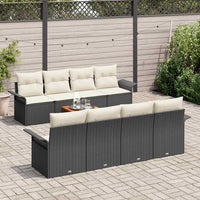 Tuin Sofa Set 9 Pcs Poly Riet