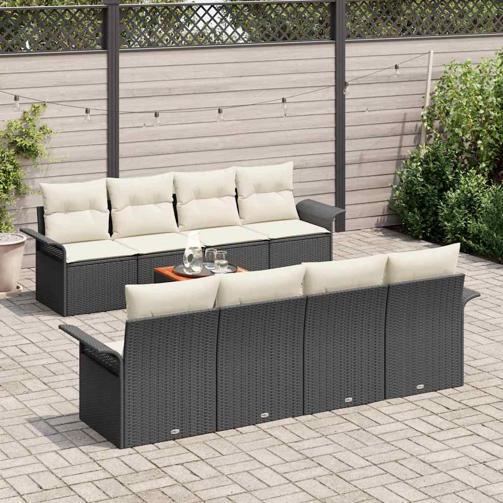 Tuin Sofa Set 9 Pcs Poly Riet