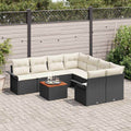 Tuin Sofa Set 9 Pcs Poly Riet