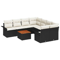 Tuin Sofa Set 9 Pcs Poly Riet