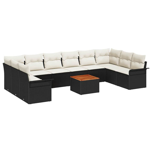 Tuin Sofa Set 11 Pcs Poly Riet