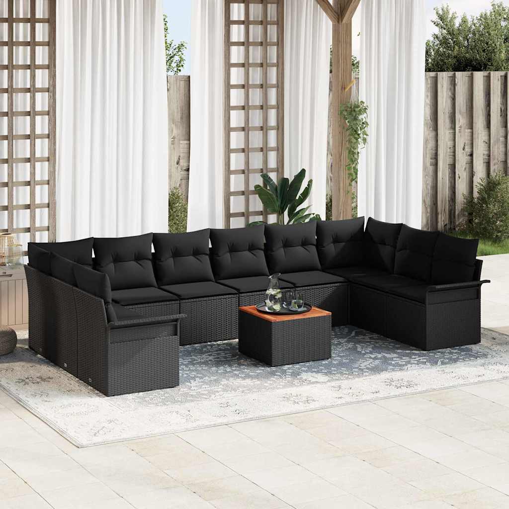 Tuin Sofa Set 11 Pcs Poly Riet