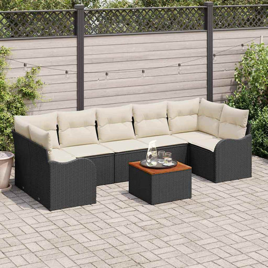 Tuin Sofa Set 8 Pcs Poly Riet