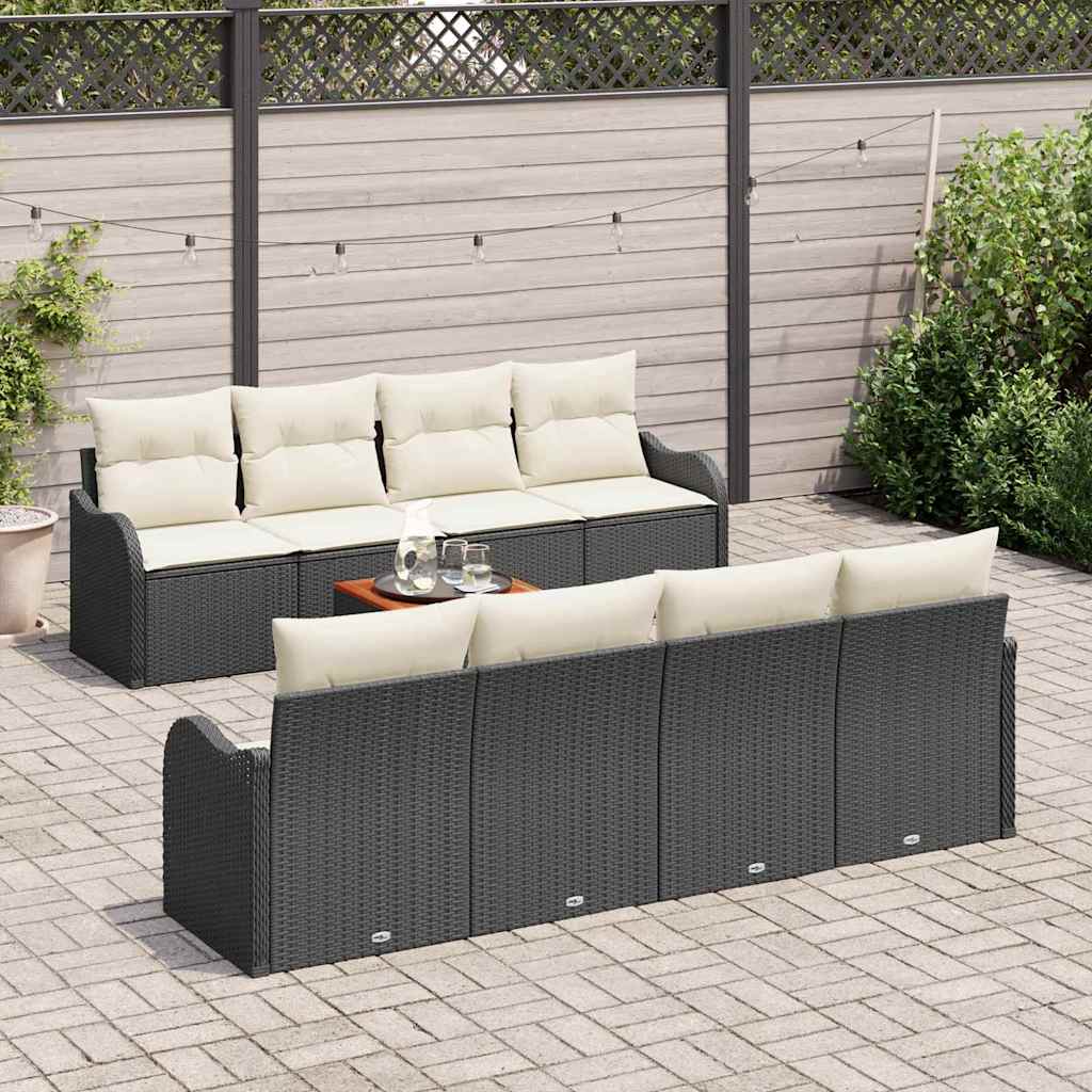 Tuin Sofa Set 9 Pcs Poly Riet
