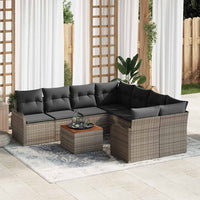 Tuin Sofa Set 9 Pcs Poly Riet