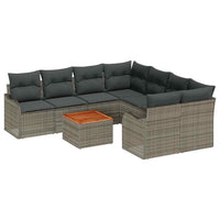 Tuin Sofa Set 9 Pcs Poly Riet