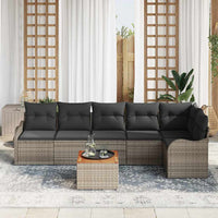 Tuin Sofa Set 7 Pcs Poly Riet