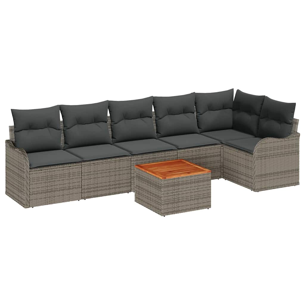Tuin Sofa Set 7 Pcs Poly Riet