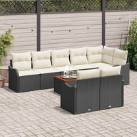 Tuin Sofa Set 9 Pcs Poly Riet