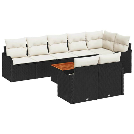 Tuin Sofa Set 9 Pcs Poly Riet