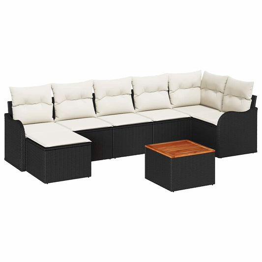 Tuin Sofa Set 8 Pcs Poly Riet