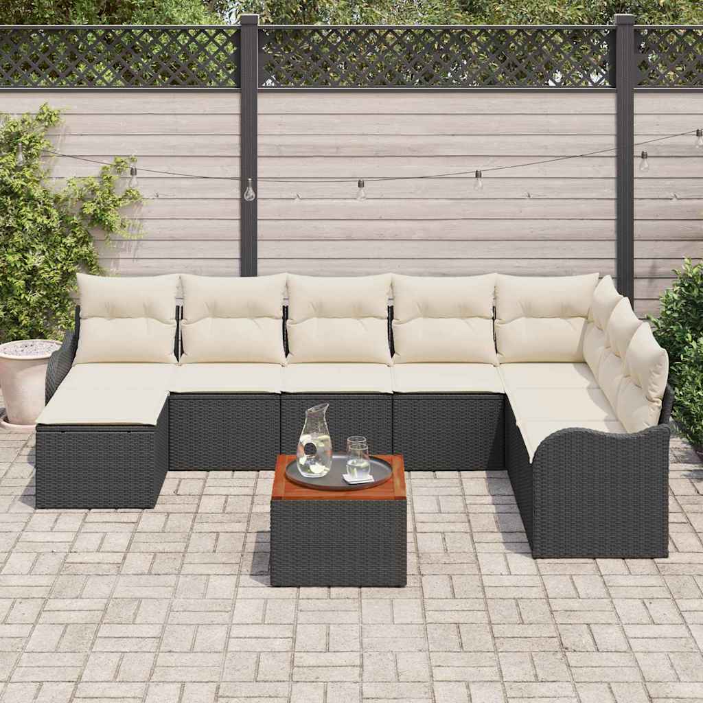 Tuin Sofa Set 9 Pcs Poly Riet