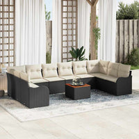 Tuin Sofa Set 11 Pcs Poly Riet