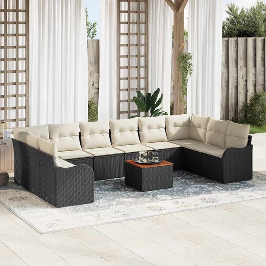 Tuin Sofa Set 11 Pcs Poly Riet