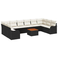 Tuin Sofa Set 11 Pcs Poly Riet