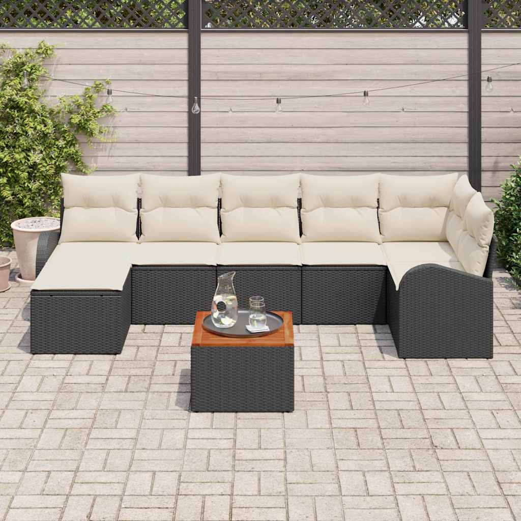 Tuin Sofa Set 8 Pcs Poly Riet