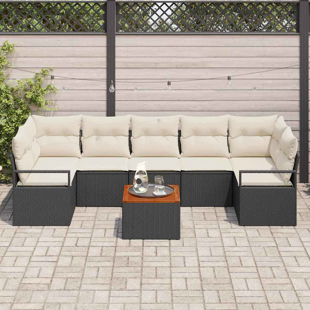 Tuin Sofa Set Met Kussen 8 Pcs Poly Riet