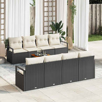 Tuin Sofa Set Met Kussen 9 Pcs Poly Riet