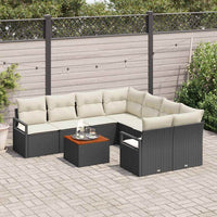 Tuin Sofa Set Met Kussen 9 Pcs Poly Riet