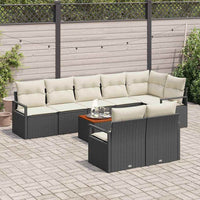 Tuin Sofa Set Met Kussen 9 Pcs Poly Riet