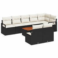 Tuin Sofa Set Met Kussen 9 Pcs Poly Riet