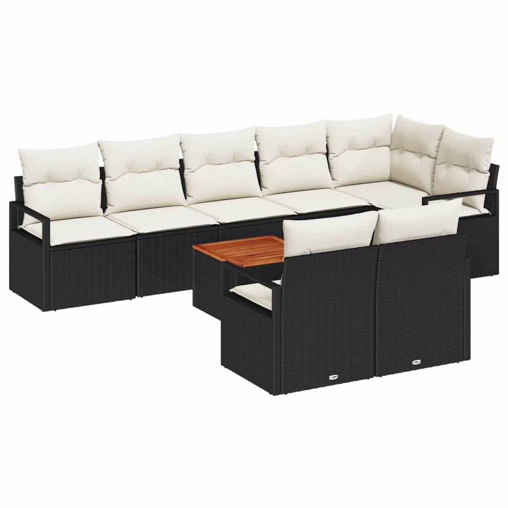 Tuin Sofa Set Met Kussen 9 Pcs Poly Riet