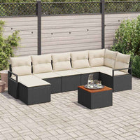 Tuin Sofa Set Met Kussen 8 Pcs Poly Riet