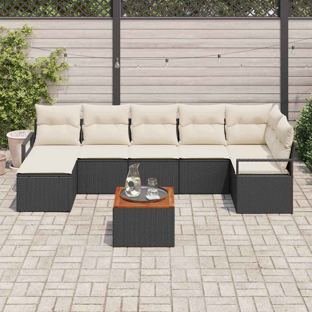 Tuin Sofa Set Met Kussen 8 Pcs Poly Riet