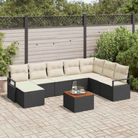 Tuin Sofa Set Met Kussen 9 Pcs Poly Riet