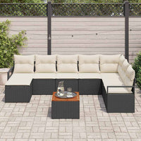 Tuin Sofa Set Met Kussen 9 Pcs Poly Riet