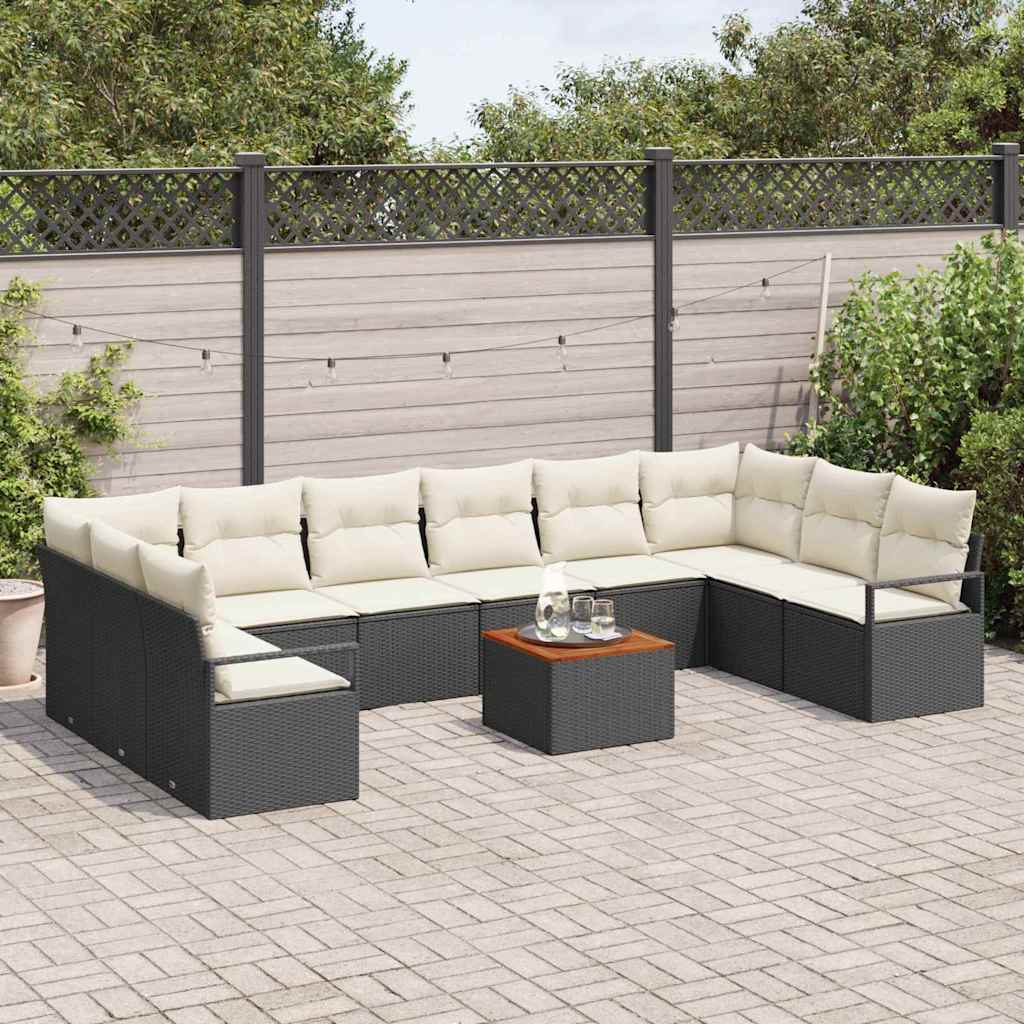 Tuin Sofa Set Met Kussen 11 Pcs Poly Riet