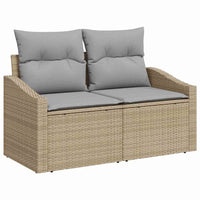 Tuin Sofa Set Met Kussen 9 Pcs Poly Riet