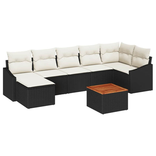 Tuin Sofa Set Met Kussen 8 Pcs Poly Riet