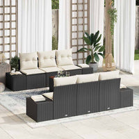 Tuin Sofa Set Met Kussen 7 Pcs Poly Riet