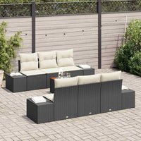 Tuin Sofa Set Met Kussen 7 Pcs Poly Riet
