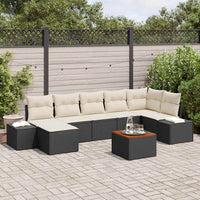 Tuin Sofa Set Met Kussen 8 Pcs Poly Riet