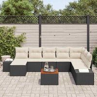 Tuin Sofa Set Met Kussen 9 Pcs Poly Riet