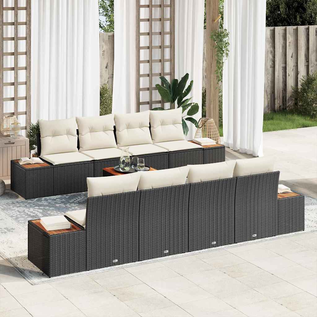 Tuin Sofa Set Met Kussen 9 Pcs Poly Riet