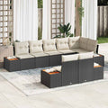 Tuin Sofa Set Met Kussen 9 Pcs Poly Riet