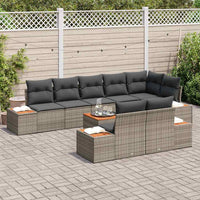Tuin Sofa Set Met Kussen 9 Pcs Poly Riet