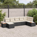 Tuin Sofa Set Met Kussen 7 Pcs Poly Riet