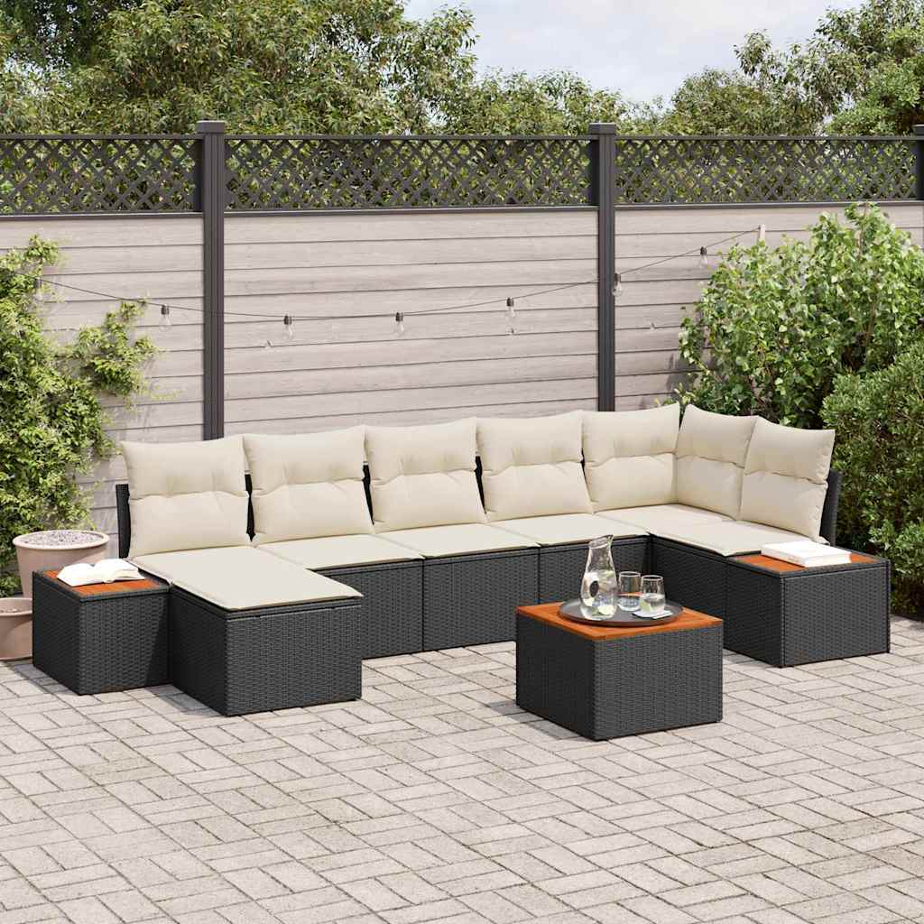 Tuin Sofa Set Met Kussen 7 Pcs Poly Riet