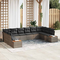 Tuin Sofa Set Met Kussen 10 Pcs Poly Riet