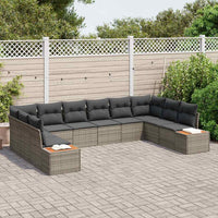 Tuin Sofa Set Met Kussen 10 Pcs Poly Riet